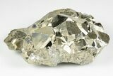 Gleaming Pyrite Crystal Cluster - Peru #195747-2